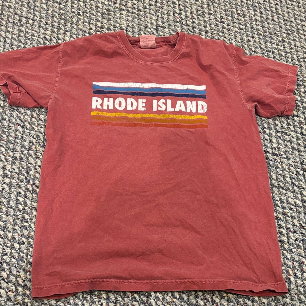 Comfort Colors Red Rhode Island Short Sleeve Tee